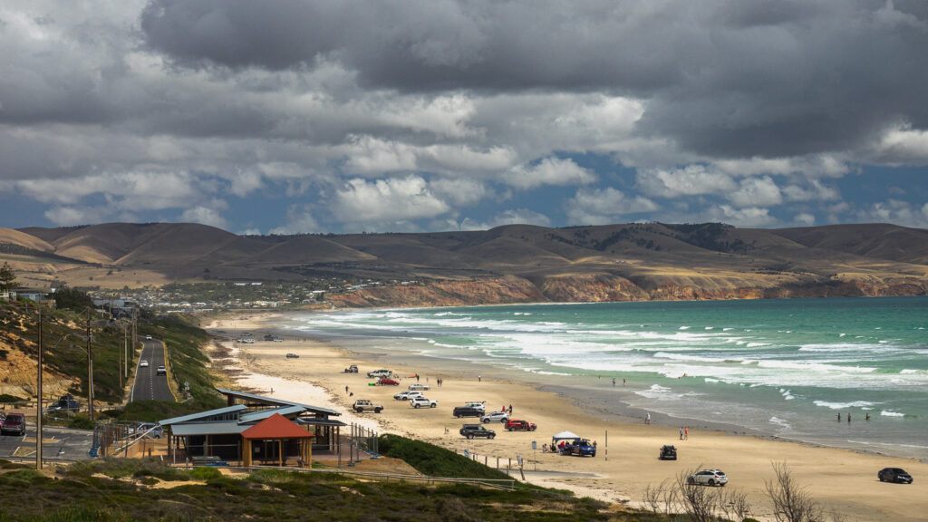 Aldinga Beach, plaża samochodowa, Adelajda